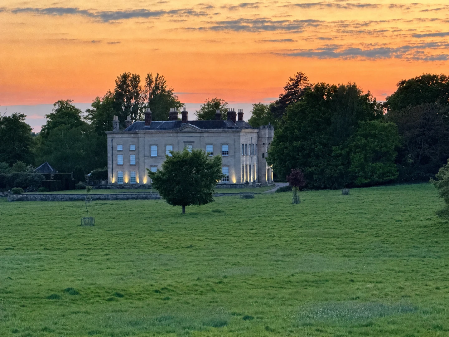 Barton Park at sunset